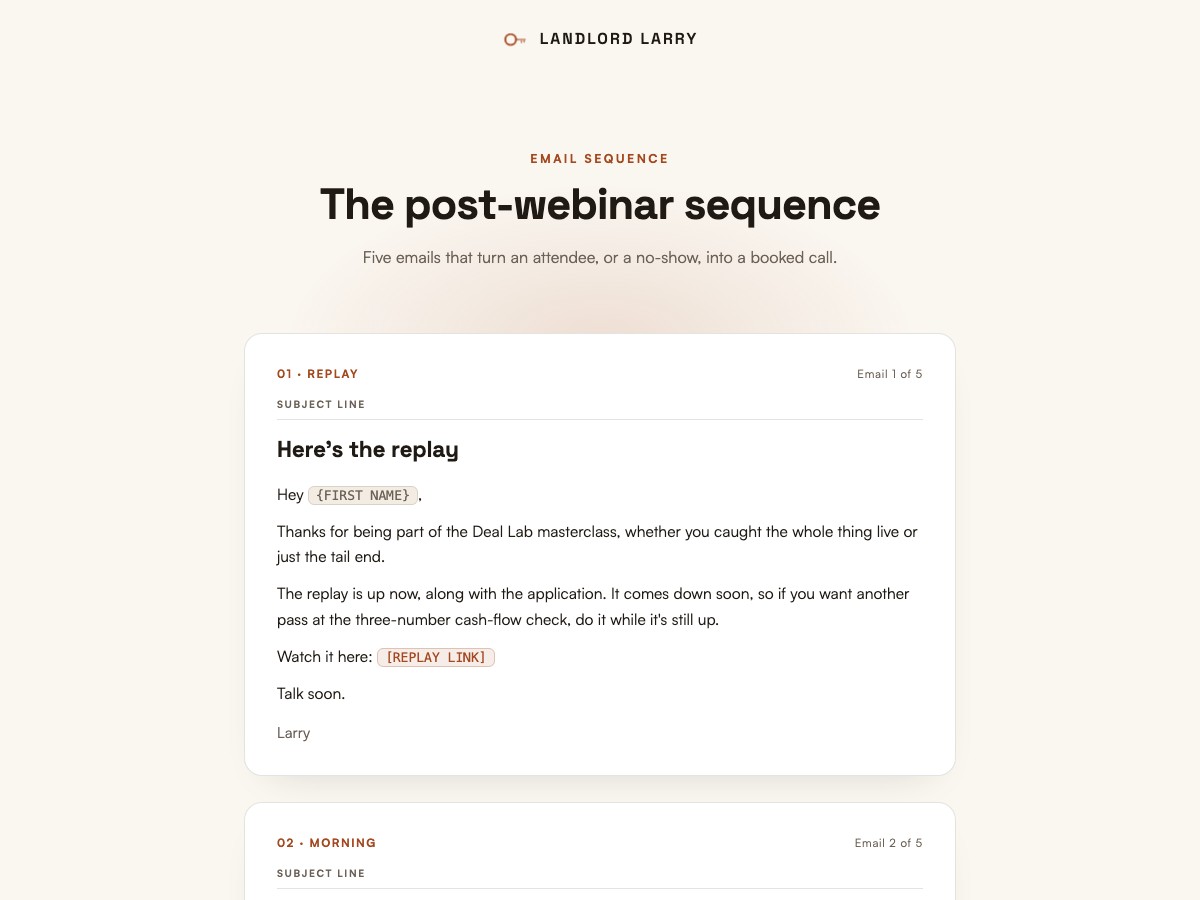 Post-webinar preview