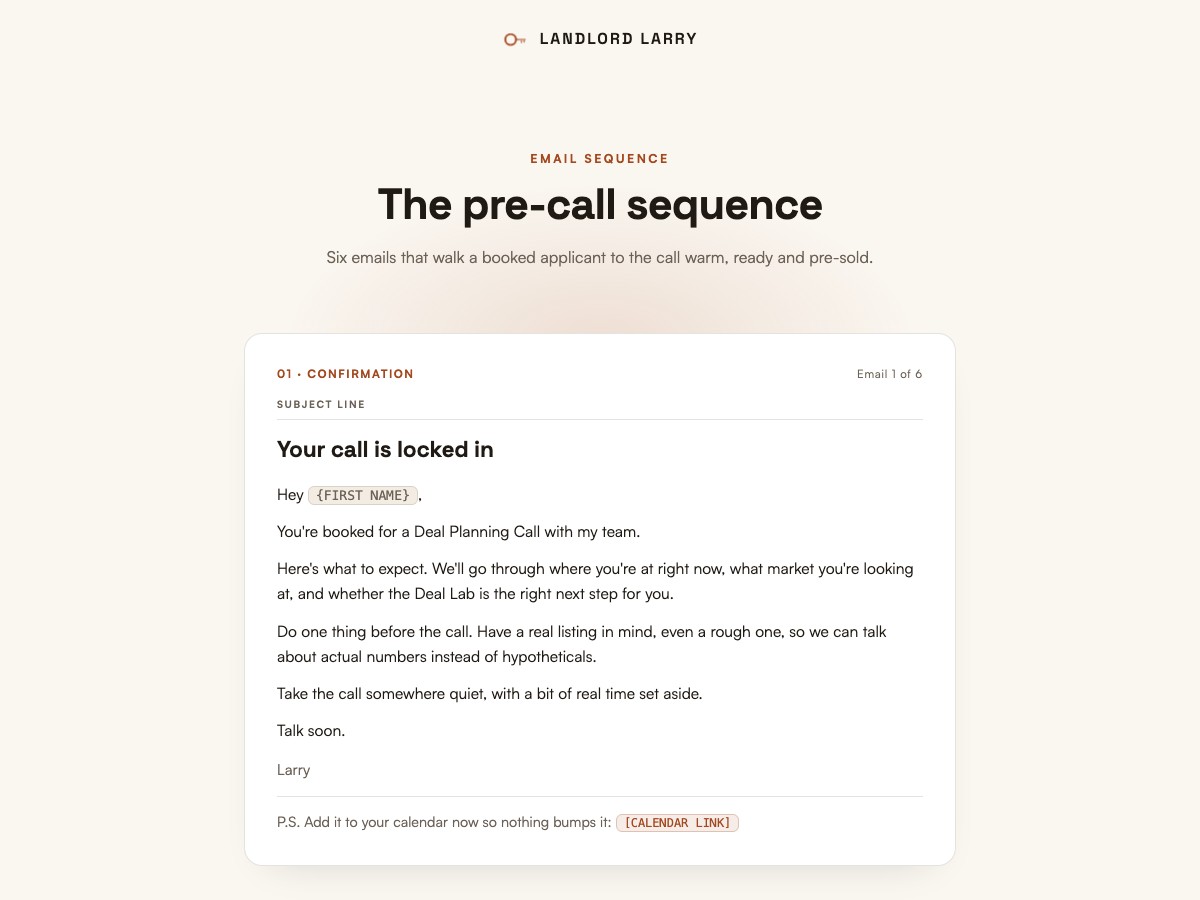 Pre-call webinar preview