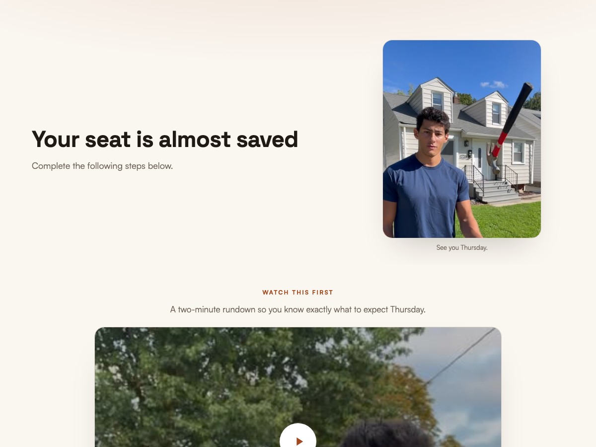 Thank-you page preview
